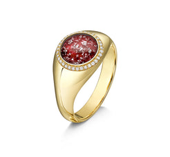 Halo Signet Ring