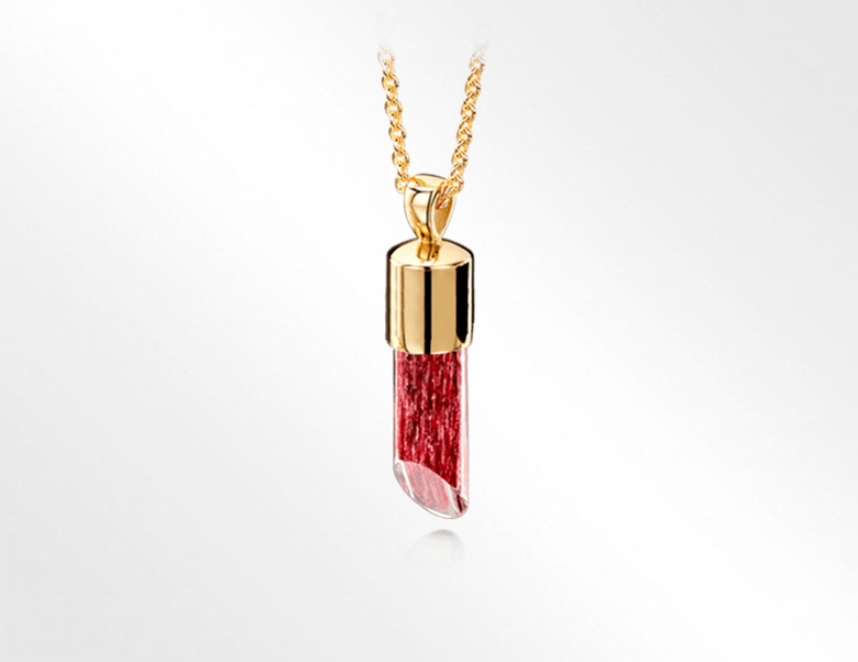Ashes into Glass Long Pendant