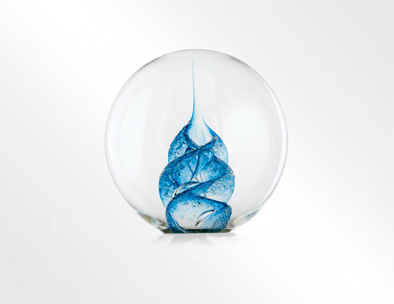 Ashes into Glass Paperweight